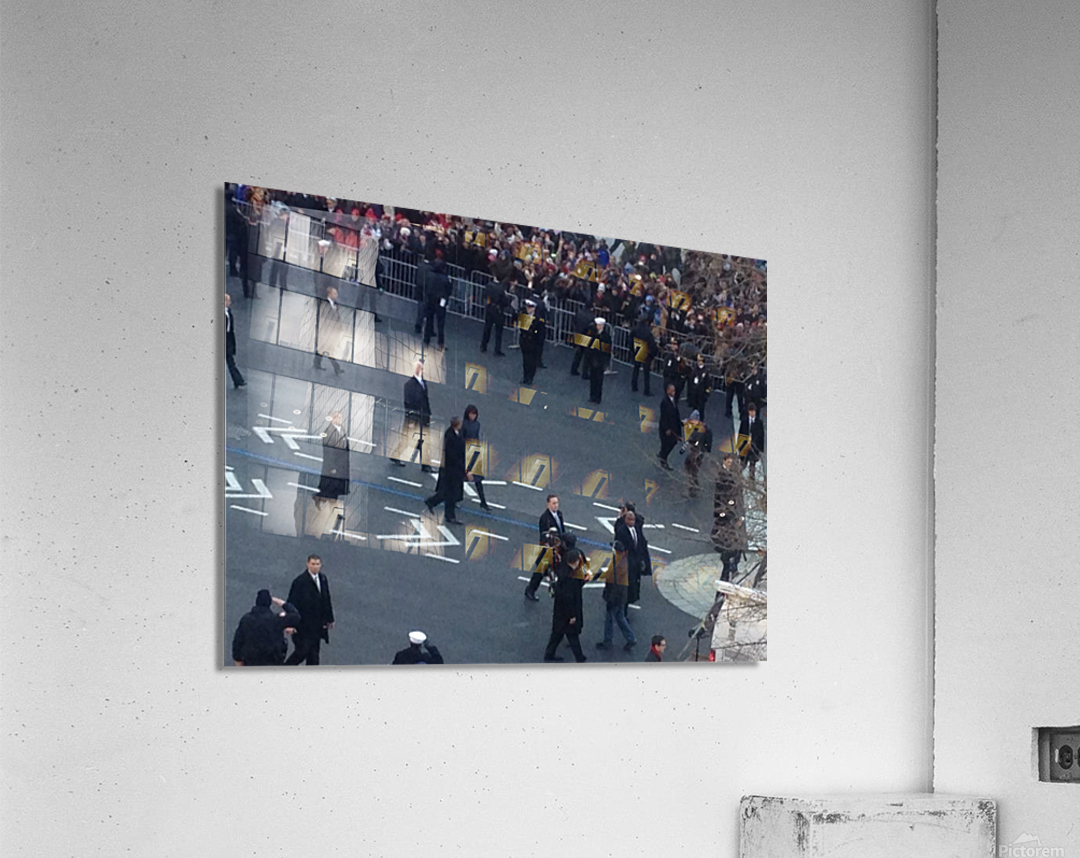 Barack & Michelle Obama Inaguration Walk 2013 - 3 Acrylic Print