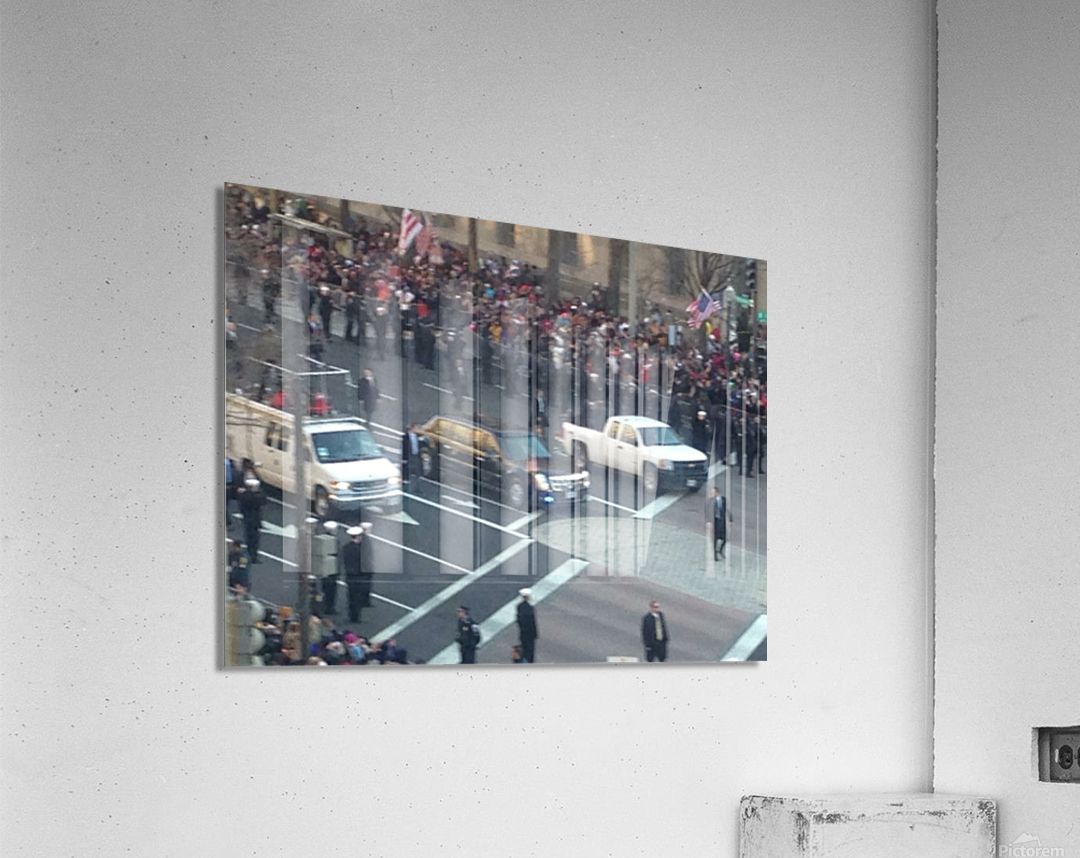 Barack & Michelle Obama Inaguration Walk 2013 -1 Acrylic Print