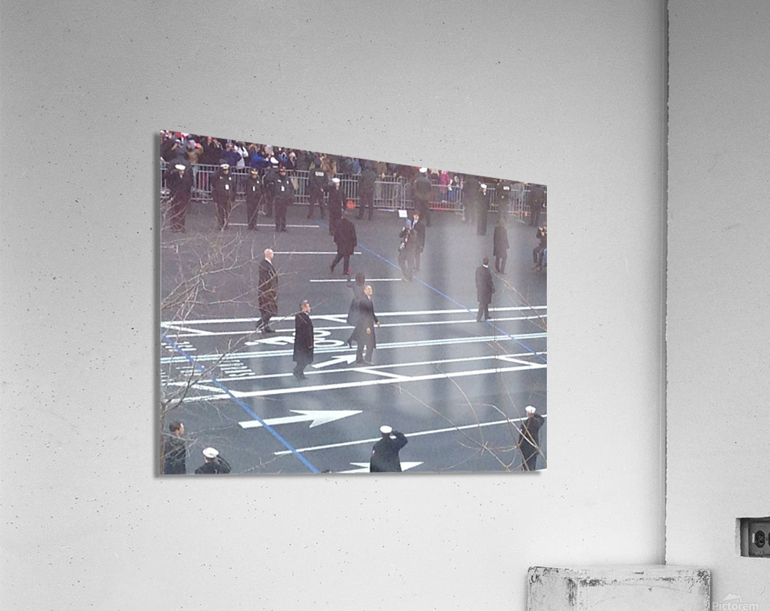 Barack & Michelle Obama Inaguration Walk 2013 - 4 Acrylic Print