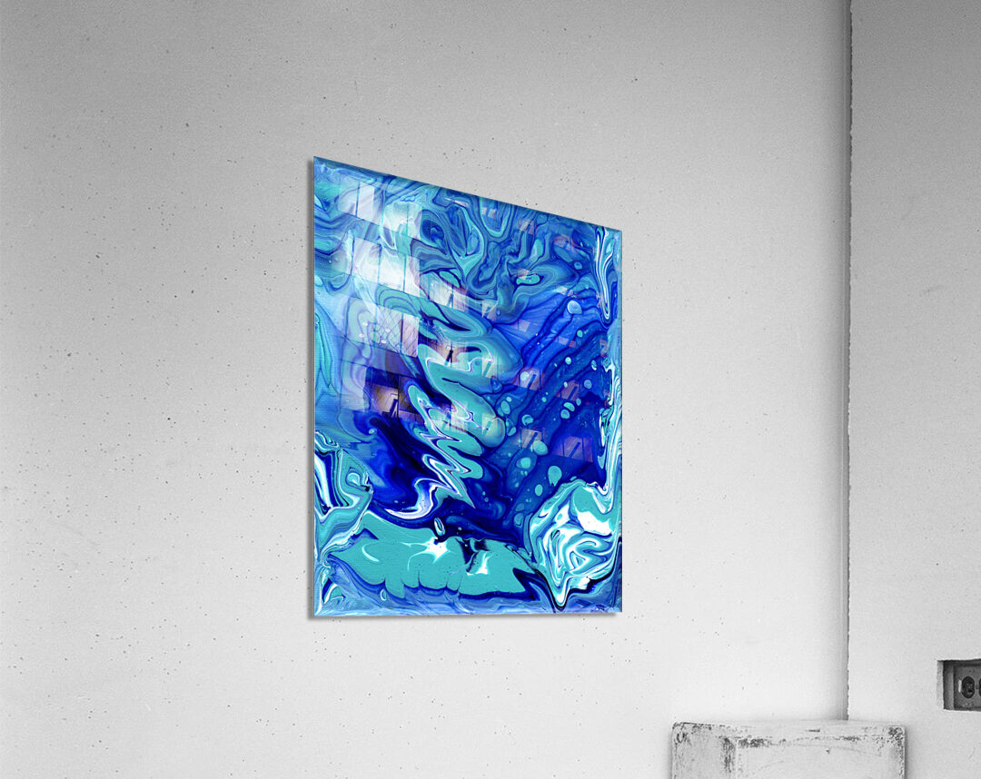 Abstract Blue Acrylic Print