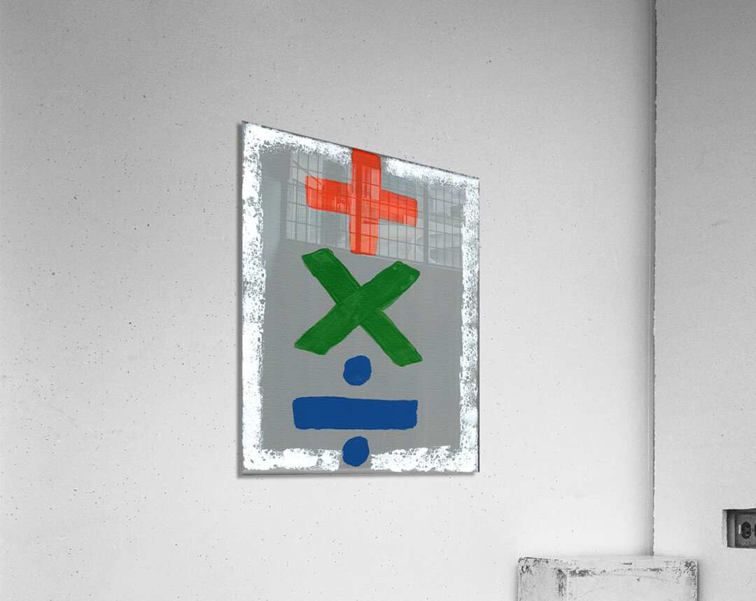 A Little Mathmatics Acrylic Print