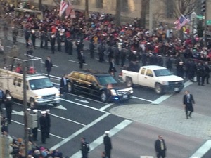 Barack & Michelle Obama Inaguration Walk 2013 -1