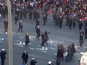 Barack & Michelle Obama Inaguration Walk 2013 -2