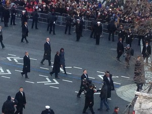 Barack & Michelle Obama Inaguration Walk 2013 - 3
