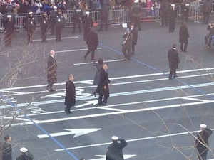 Barack & Michelle Obama Inaguration Walk 2013 - 4