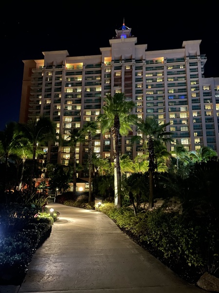 Bahamas Resort at Night Print