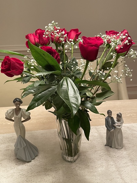 Dinner Table Roses Print