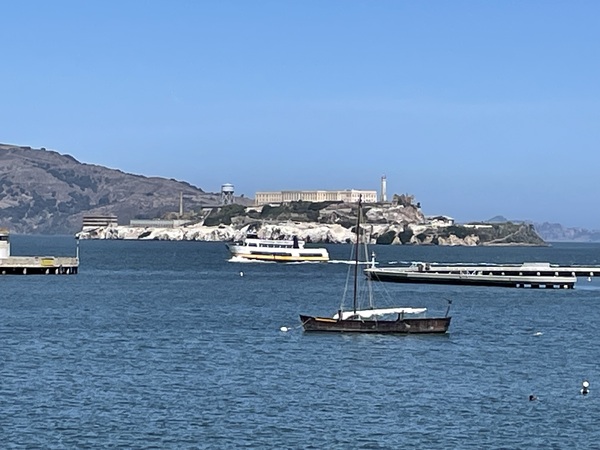 Alcatraz the Boats & The Bay Print