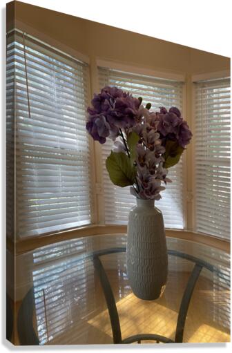 Flowers at Breakfast - 1 Canvas Print