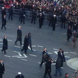 Barack & Michelle Obama Inaguration Walk 2013 - 3