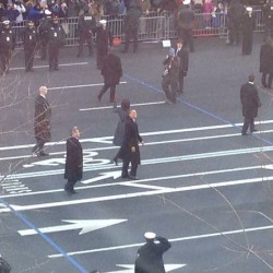 Barack & Michelle Obama Inaguration Walk 2013 - 4