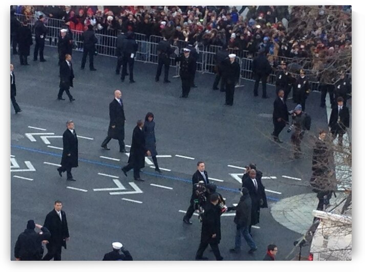 Barack & Michelle Obama Inaguration Walk 2013 - 3 by mouserack