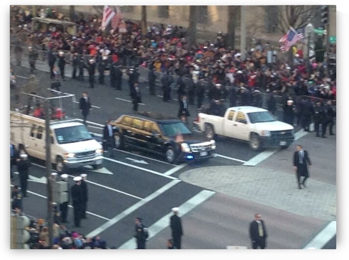 Barack & Michelle Obama Inaguration Walk 2013 -1 by mouserack