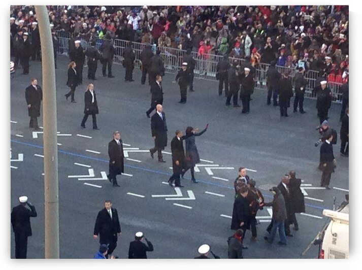 Barack & Michelle Obama Inaguration Walk 2013 -2 by mouserack