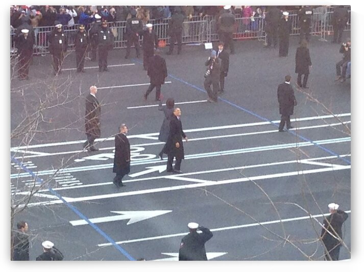 Barack & Michelle Obama Inaguration Walk 2013 - 4 by mouserack