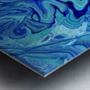 Abstract Blue Metal print