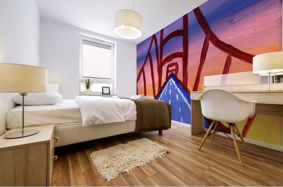 The Bridge Mural print