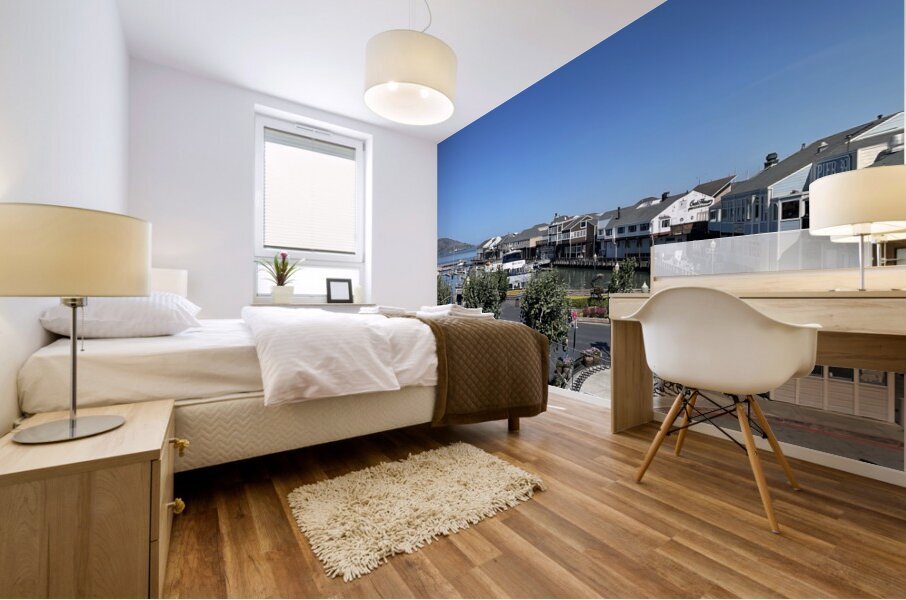 Pier 39 at Fishermans Wharf - San Francisco Mural print