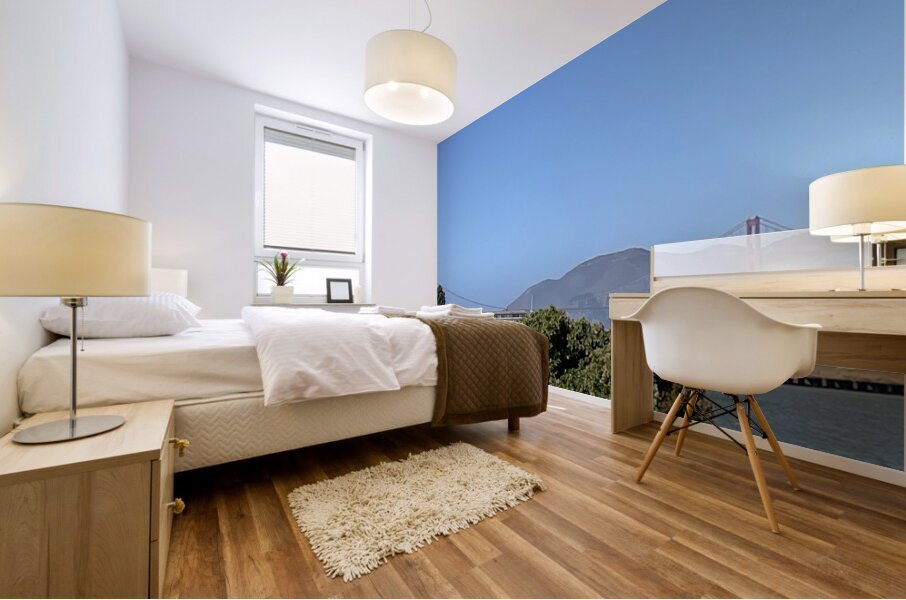 The Golden Gate Bridge Horizon - San Francisco Mural print