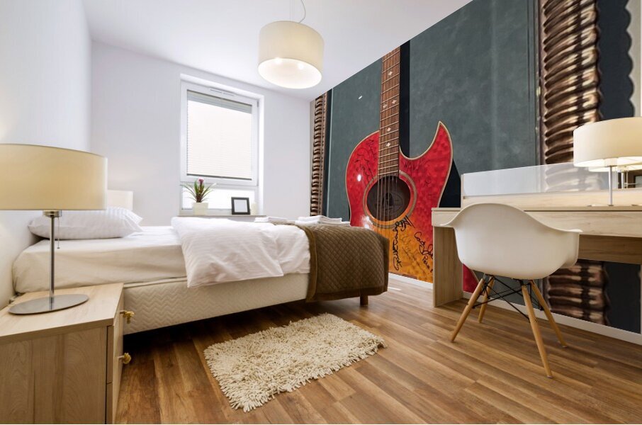 The Autographed Guitar Mural print