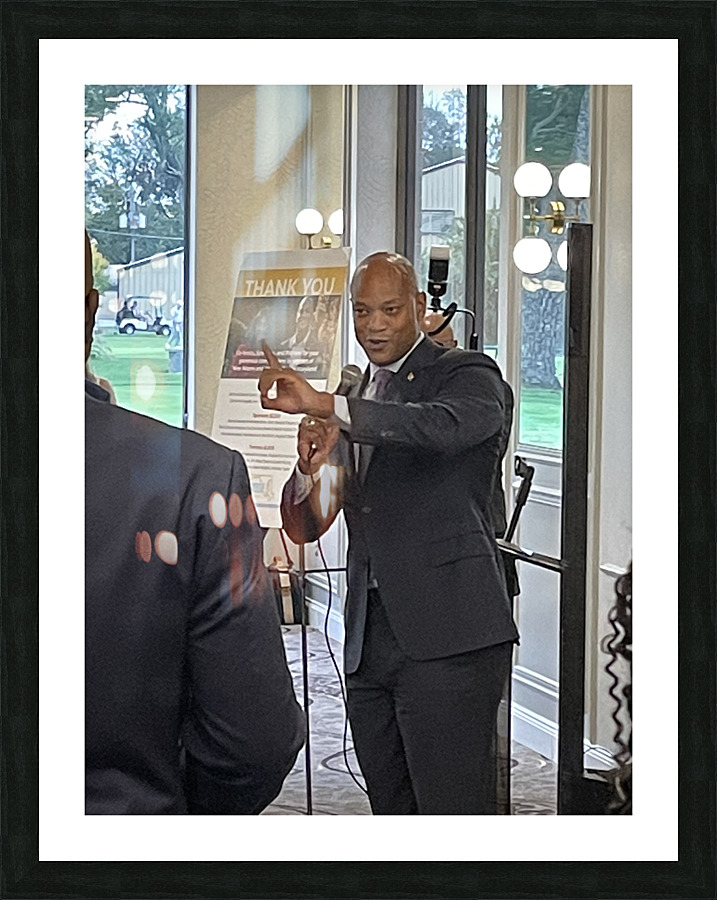 Wes Moore II Picture Frame print