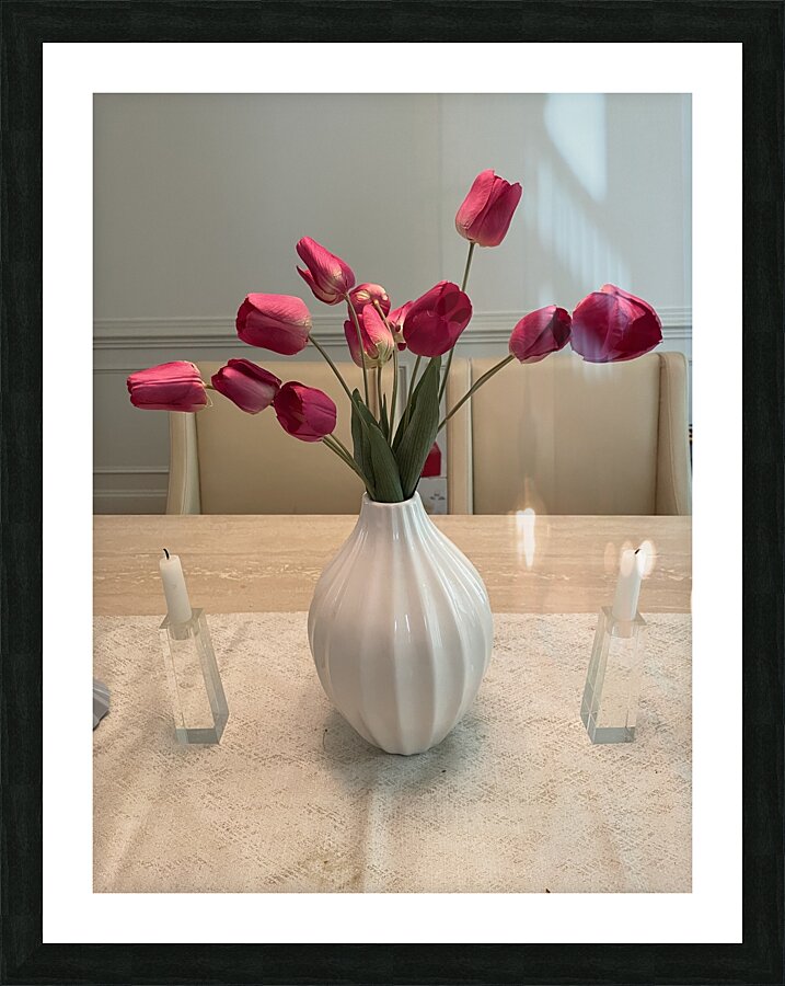 Dinner Table Agrangement Picture Frame print