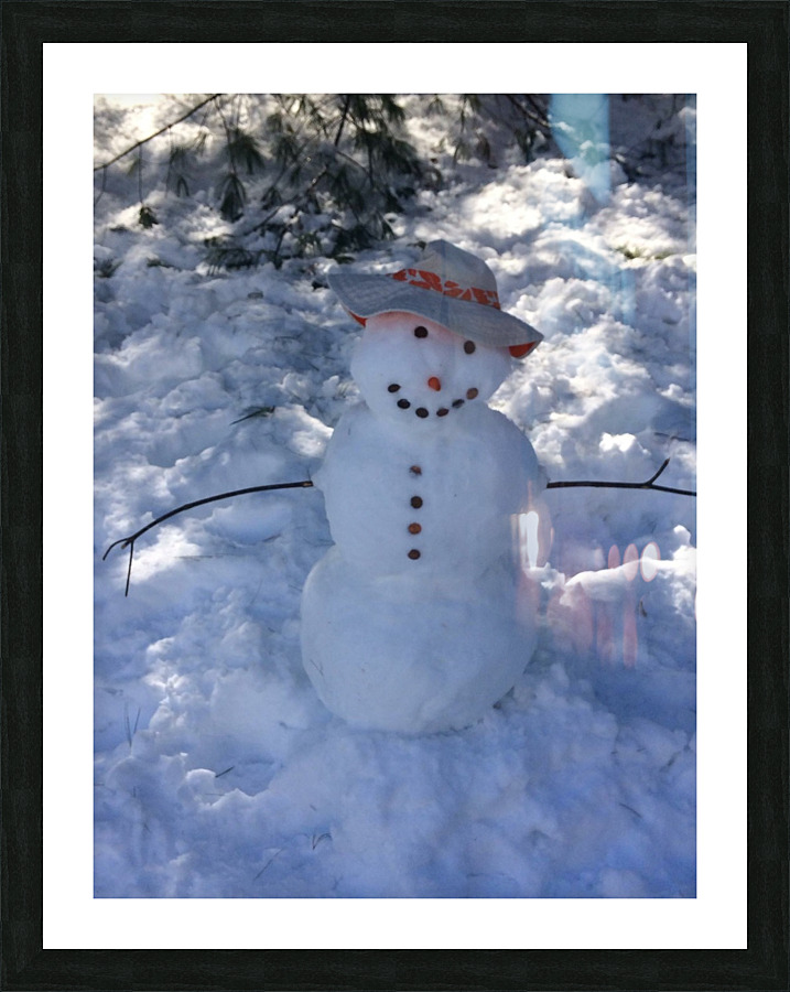 Mr. Snowman Picture Frame print