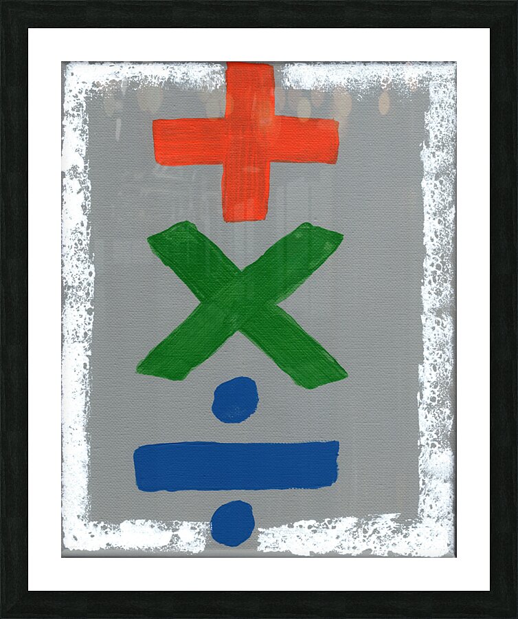 A Little Mathmatics Picture Frame print