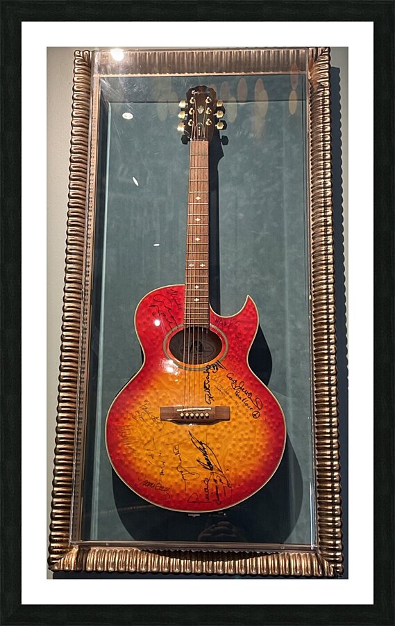 The Autographed Guitar Picture Frame print