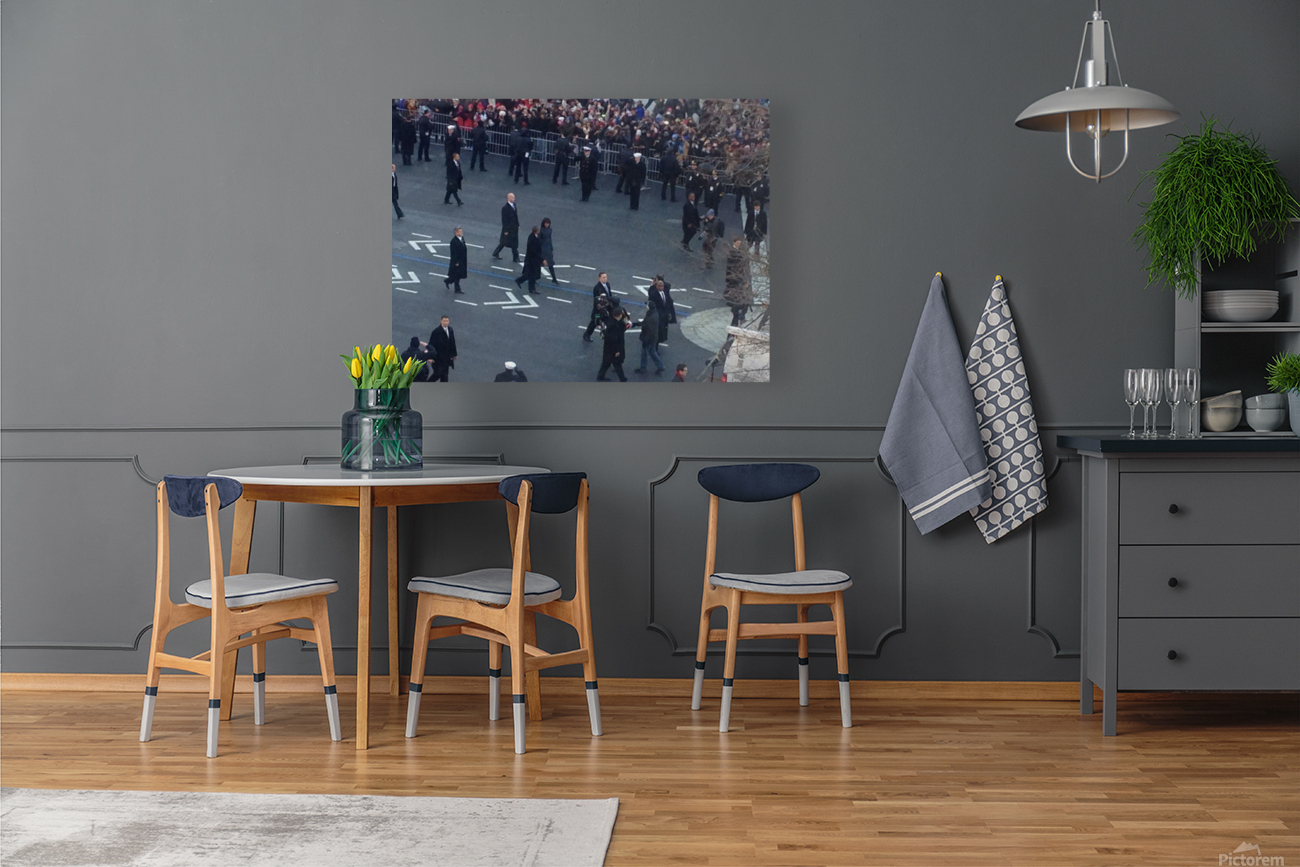 Barack & Michelle Obama Inaguration Walk 2013 - 3 Reproduction