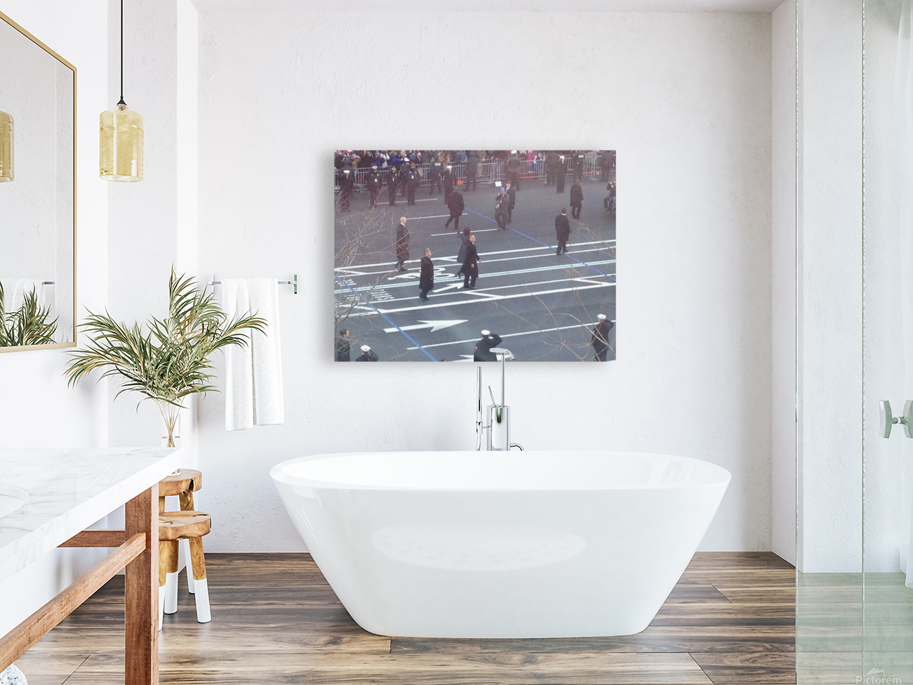 Barack & Michelle Obama Inaguration Walk 2013 - 4 Reproduction