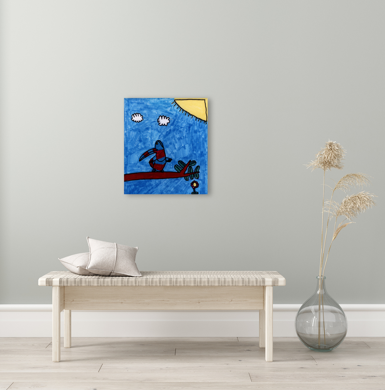 Birdie In Blue Reproduction