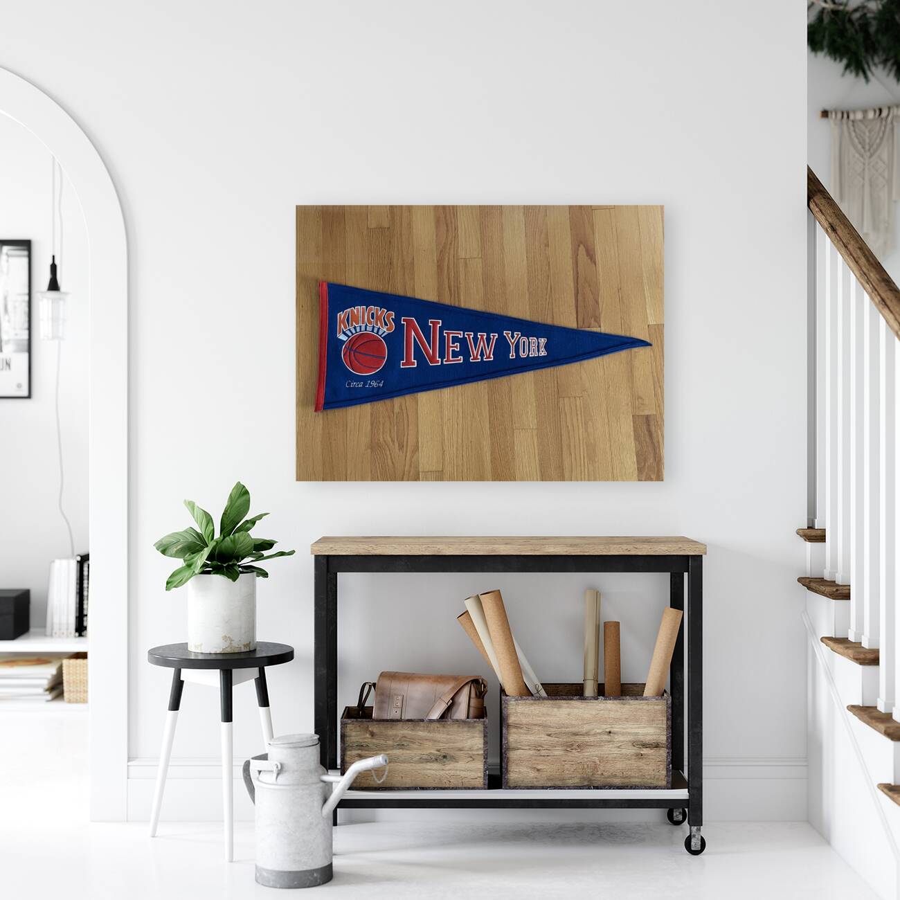 New York Knicks Vintage Banner Reproduction