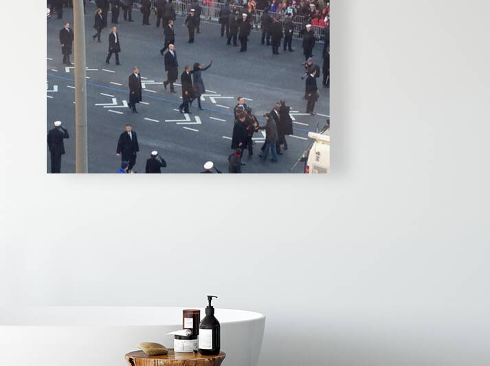 Barack & Michelle Obama Inaguration Walk 2013 -2 by mouserack