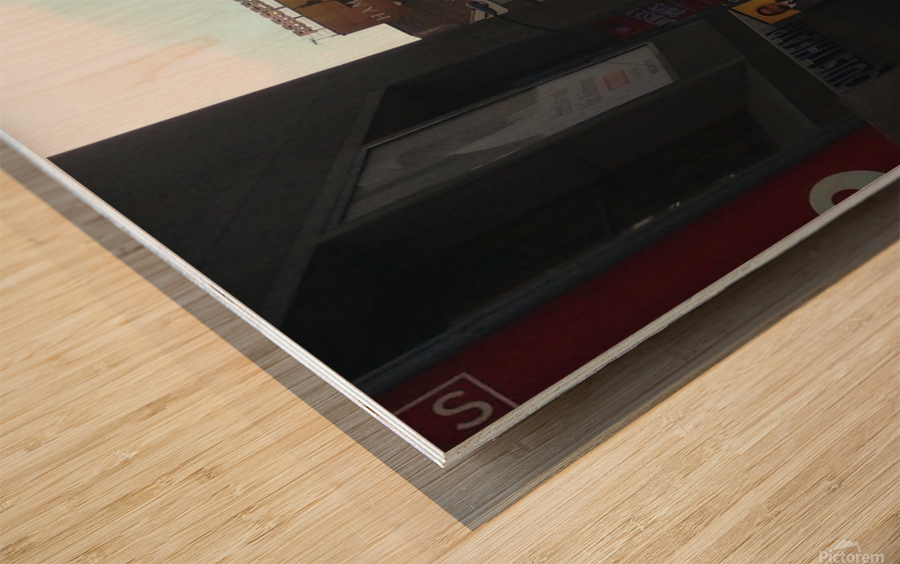 The Obamas @ HAMILTON Wood print