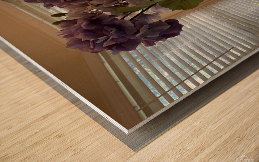 Flowers at Breakfast - 2 Wood print