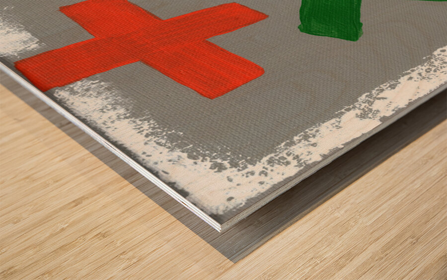 A Little Mathmatics Wood print