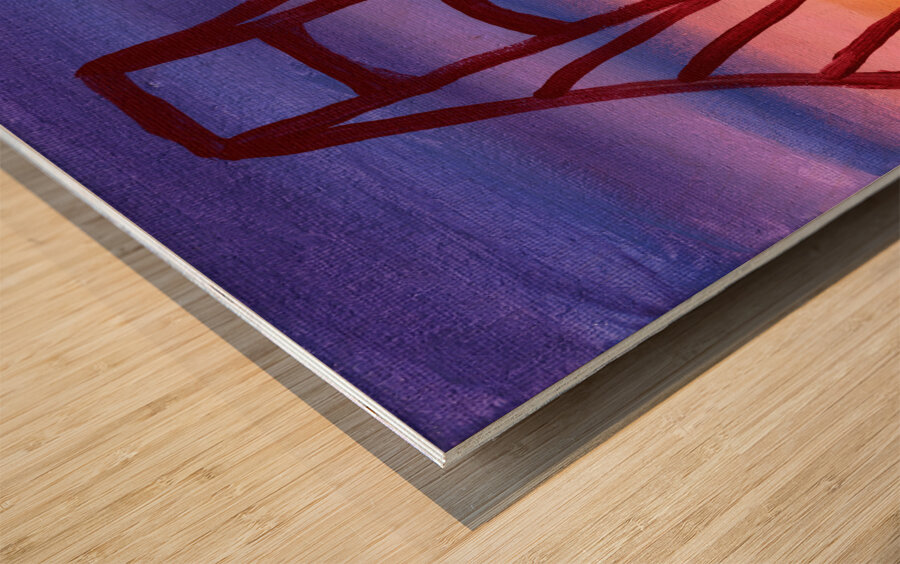 The Bridge Wood print