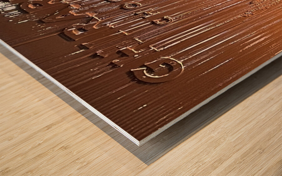 Ghirardelli Live Chocolate Drip Wood print