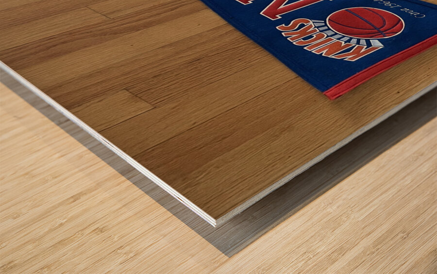 New York Knicks Vintage Banner Wood print